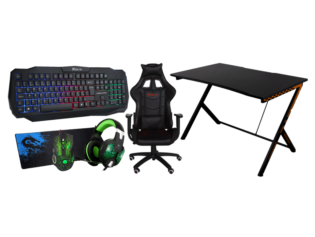 stort gamer sæt med gaming bord for under 3000 kroner