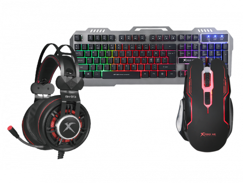 gaming bundles med tastatur, mus og headset